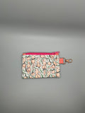 Peach Booty Zippered Pouch With Attachment