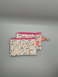 Peach Booty Zippered Pouch With Attachment