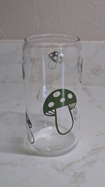 Green Mushroom Glass